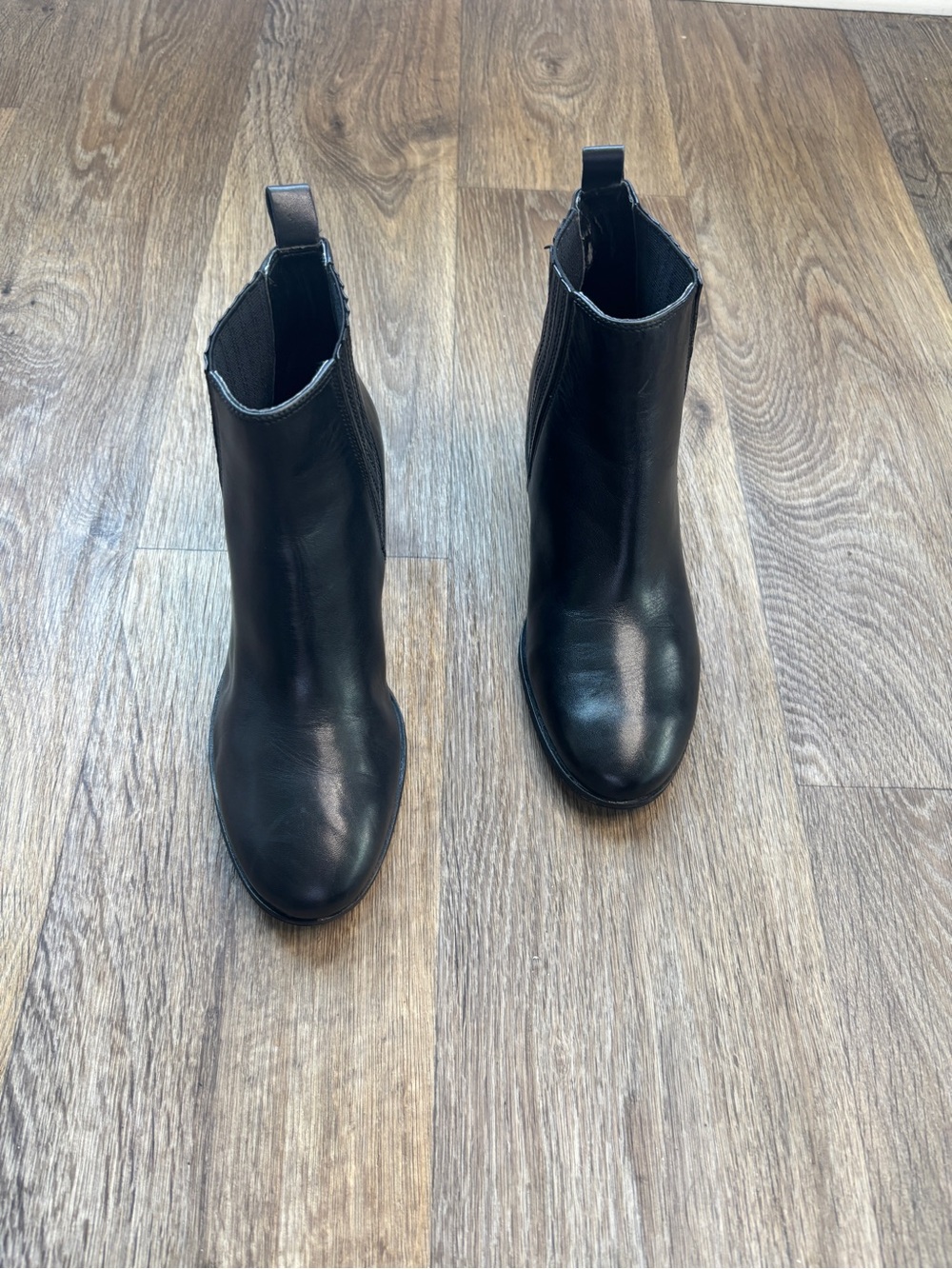 ECCO Black Leather Chelsea Ankle Boots Women’s EU 38 US 7.5 8 - Picture 2 of 12